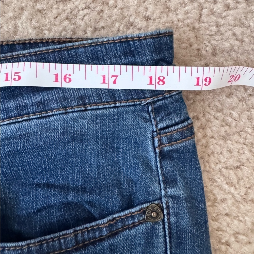 Kut from the Kloth Women’s Dark Blue Mid Rise Straight Jeans Size 14 - Picture 6 of 13